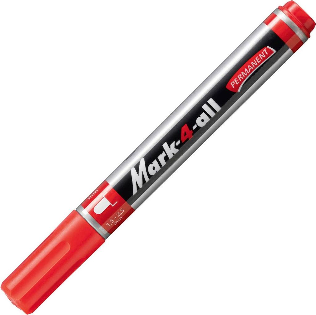 STABILO Mark-4-all Permanent-Marker Rundspitze Rot 1 Stück(e)