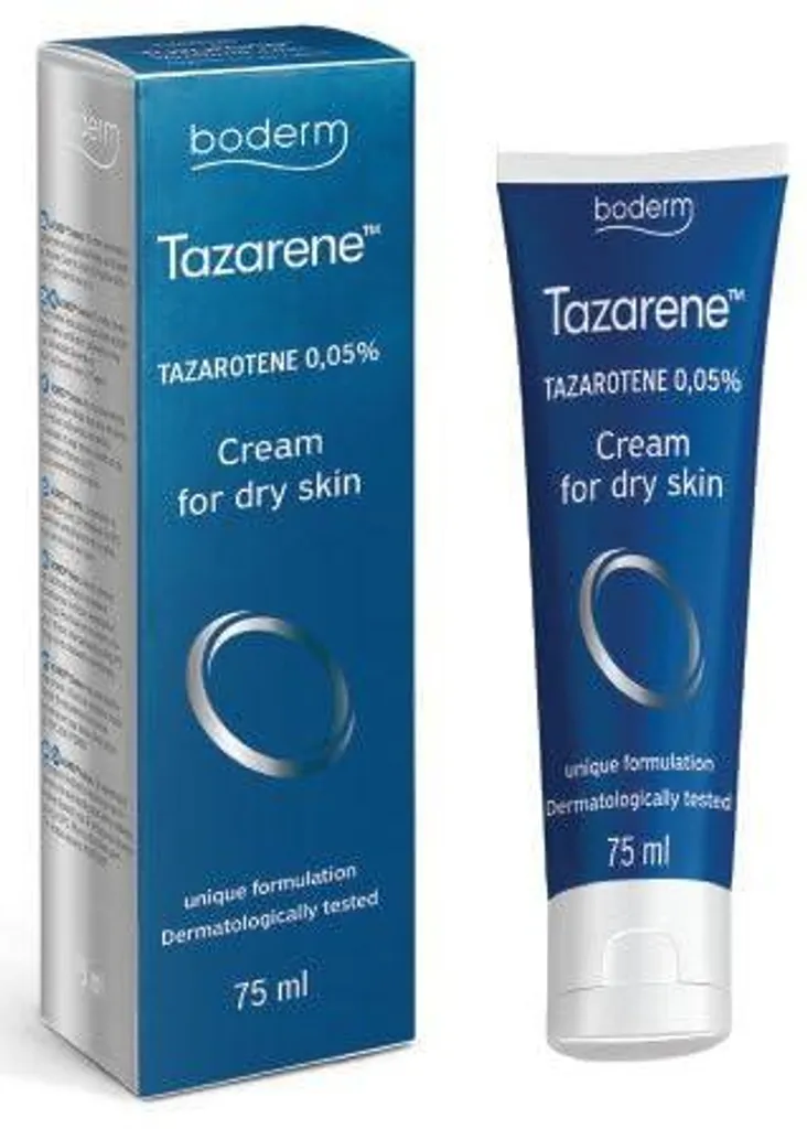 Tazarene Crème 0,05% Boderm 75 ml : Solution Peau Sèche et Teint Irrégulier - 2