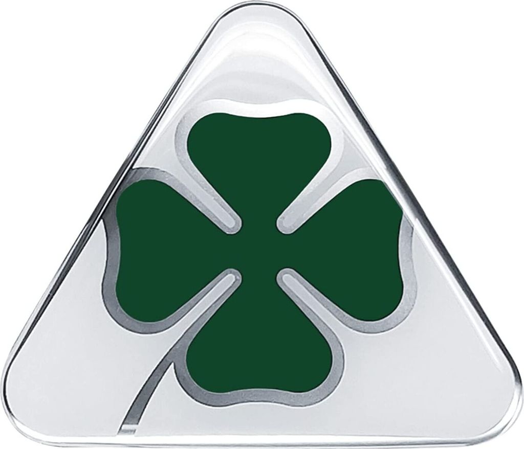 Alfa Romeo 3D Aufkleber Offizielle Quadrifoglio Verde, 10 cm