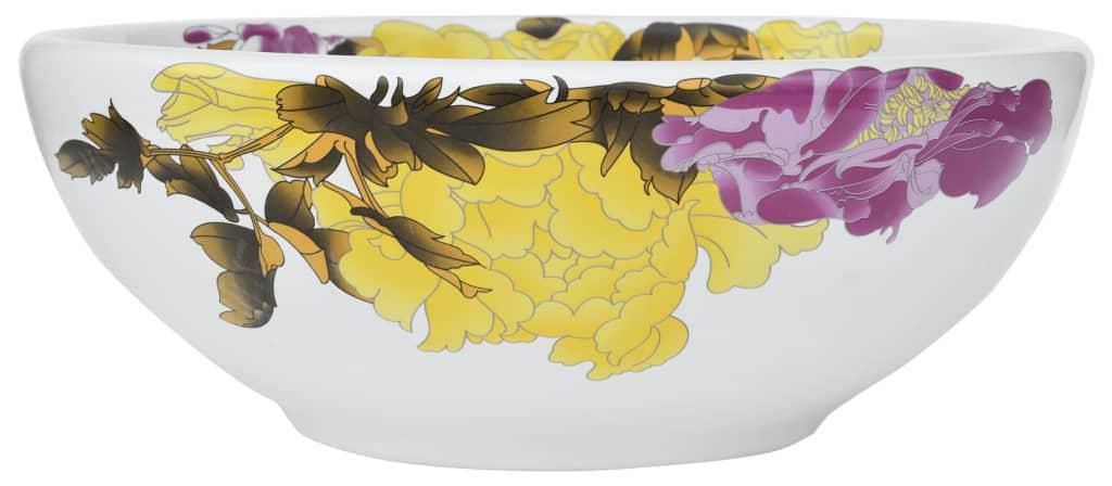 vidaXL Aufsatzwaschbecken Mehrfarbig Rund Ø41x14 cm Keramik