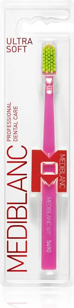 Brosse à dents ultra douce rose, 1 pièce pour gencives sensibles