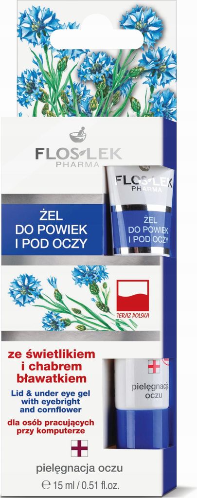 FLOSLEK Pharma Lid- & Unteraugengel mit Augentrost und Kornblume 15ml
