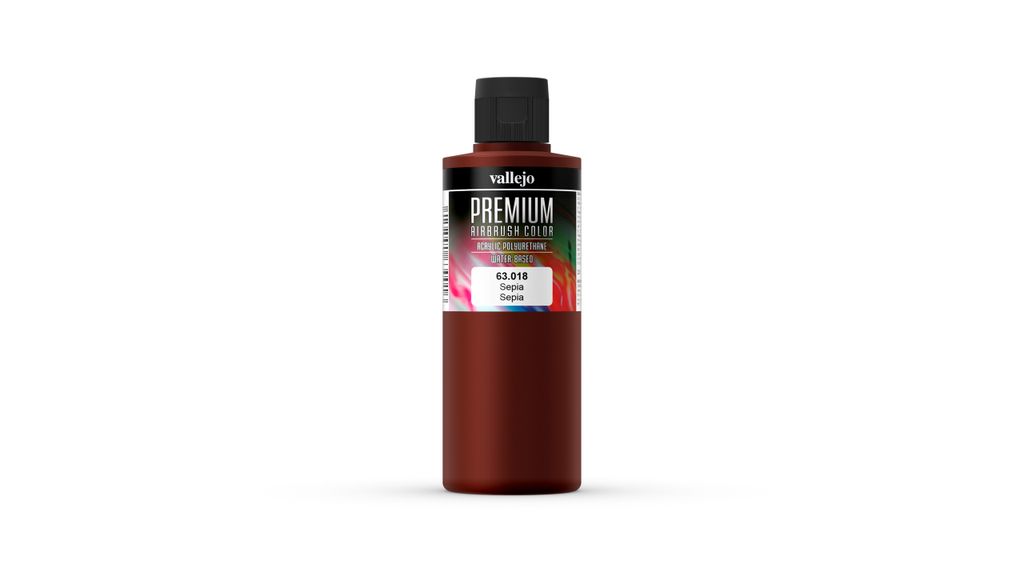 Vallejo 63.018 - Sepia-Schwarz, matt, 200 ml - Neu