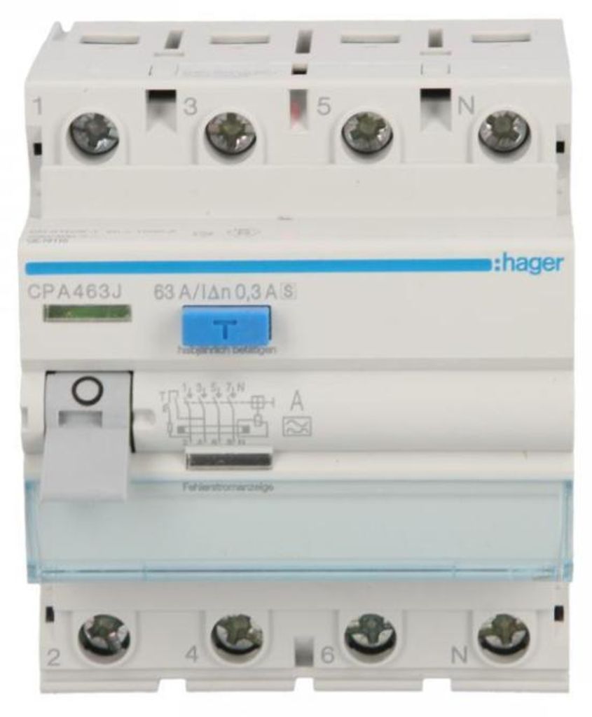 RCD 4P 63A 0,3A tipo A -S CPA463J Immagine del prodotto 