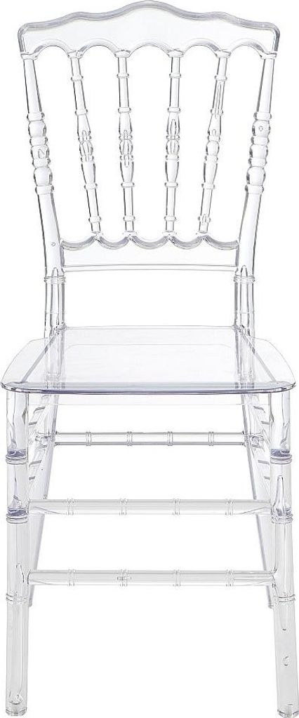 2er-Set Stühle aus Polycarbonat - Kristall - AMBELON Produktbild 