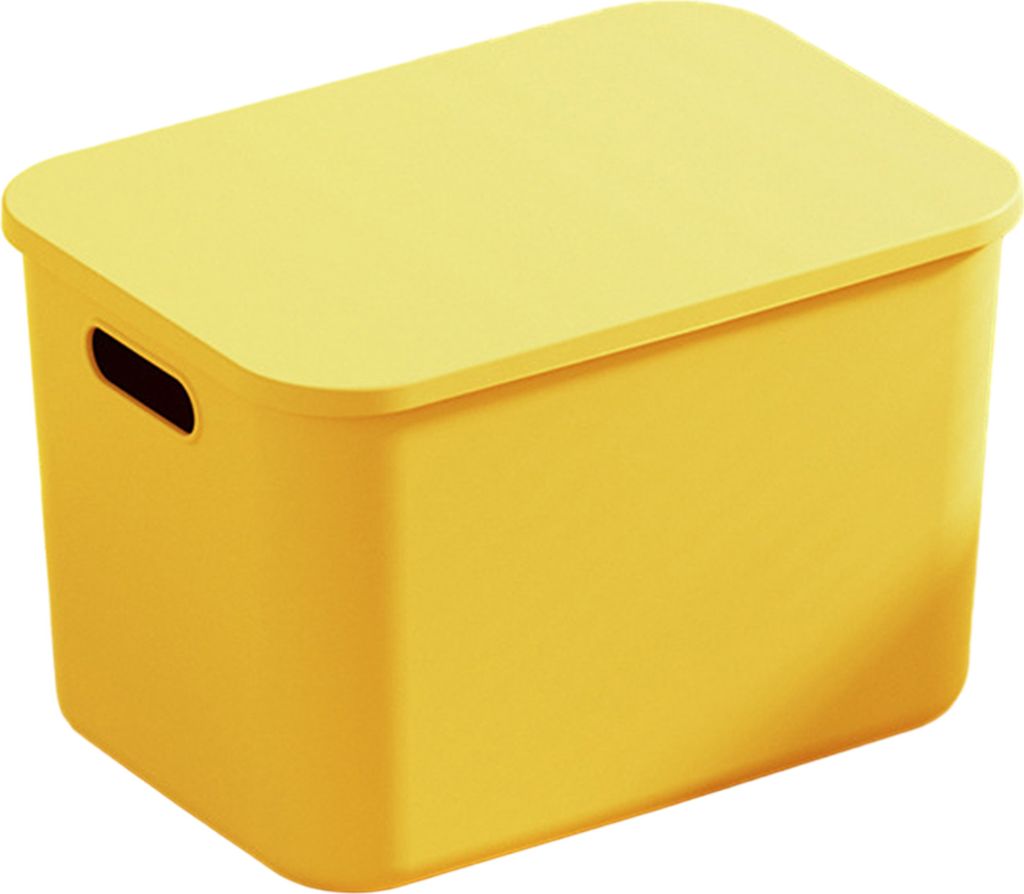 Aufbewahrungsbox mit Deckelgriffloch, großes Fassungsvermögen, stapelbar, staubdicht, für Make-up, Spielzeug, diverse Aufbewahrungskörbe, Home-...