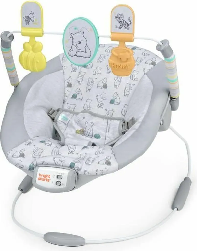 Hamac Bébé avec Vibrations Apaisantes Bright Starts Bleu Turquoise