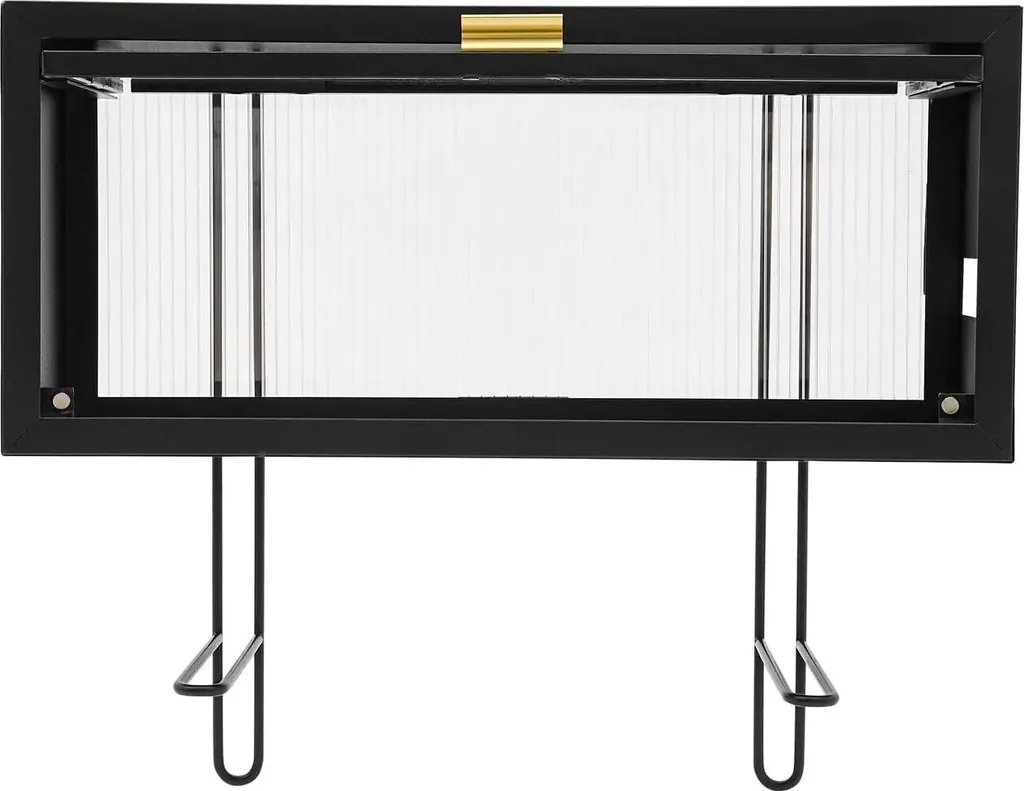 Rangement WC mural pour petite salle de bain, étagère noire métal