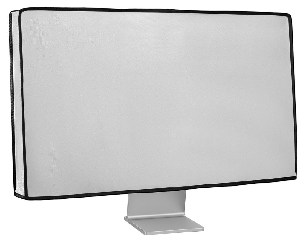 kwmobile Schutzhülle kompatibel mit 34-35" Monitor - Hülle PC Bildschirm - Computer Cover Case - Weiß