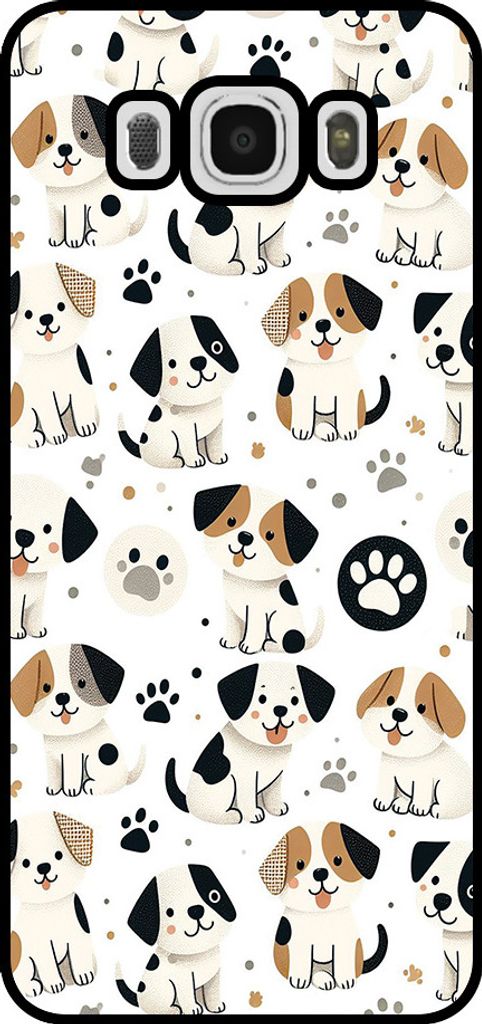 Smartphonica Handytasche Geeignet für Samsung Galaxy J5 2016 mit Hundedruck - TPU zurück Abdeckung Fall Hund Design