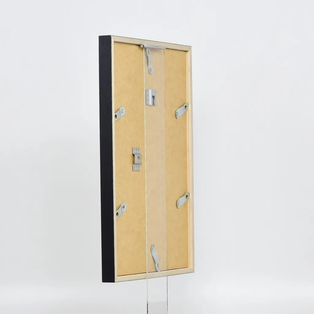 FrameWorks Cornici Classiche In Legno Nero - Confezione Da 6 - Vetro Temperato - Misure Multiple Con Passepartout Rimovibile - 3