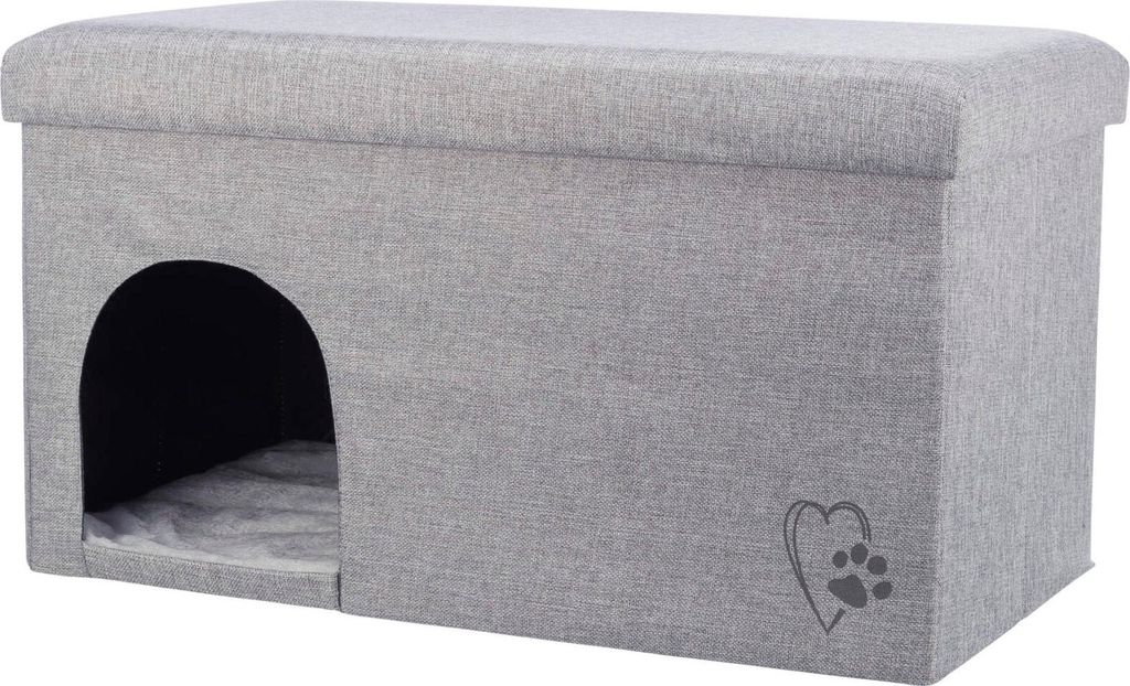 TRIXIE Höhle Kimy - hellgrau - 72 × 40 × 40 cm Produktbild 