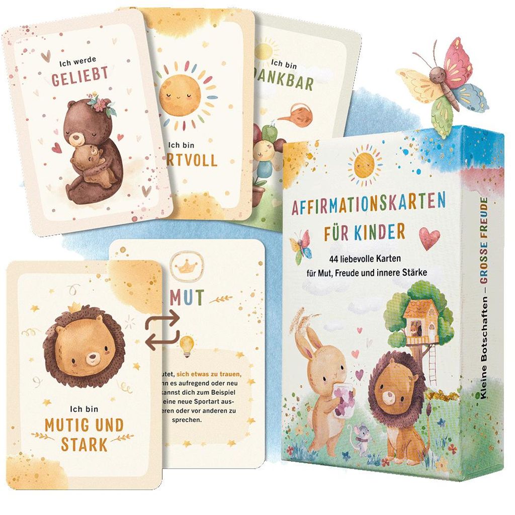 EULENTALER® 44 Affirmationskarten für Kinder I Von Produktbild 