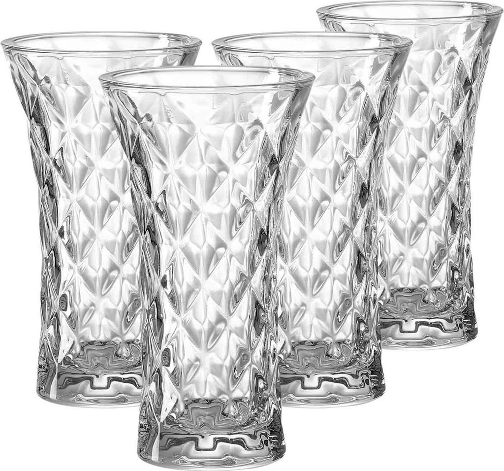 Ritzenhoff & Breker Finn Vase 20 cm rautenförmig 4er Set