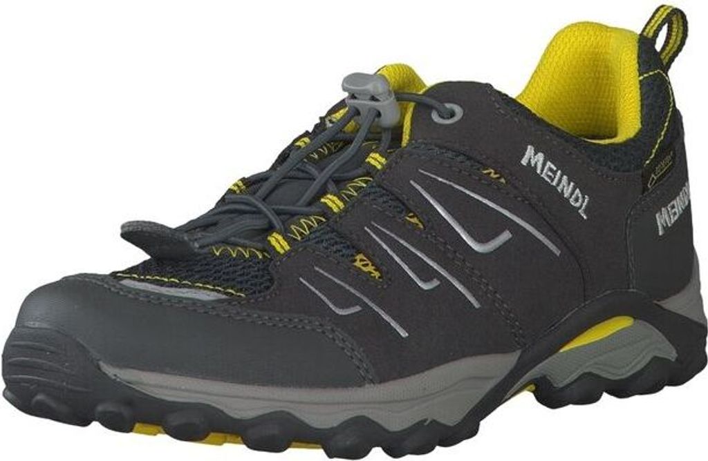 Meindl Kinder Wanderschuhe Alon Junior GTX Graphit Gelb Kinder Wander Schuhe