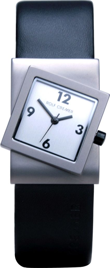Rolf Cremer Uhr Turn 491998 Lederband, Titan, schwarz