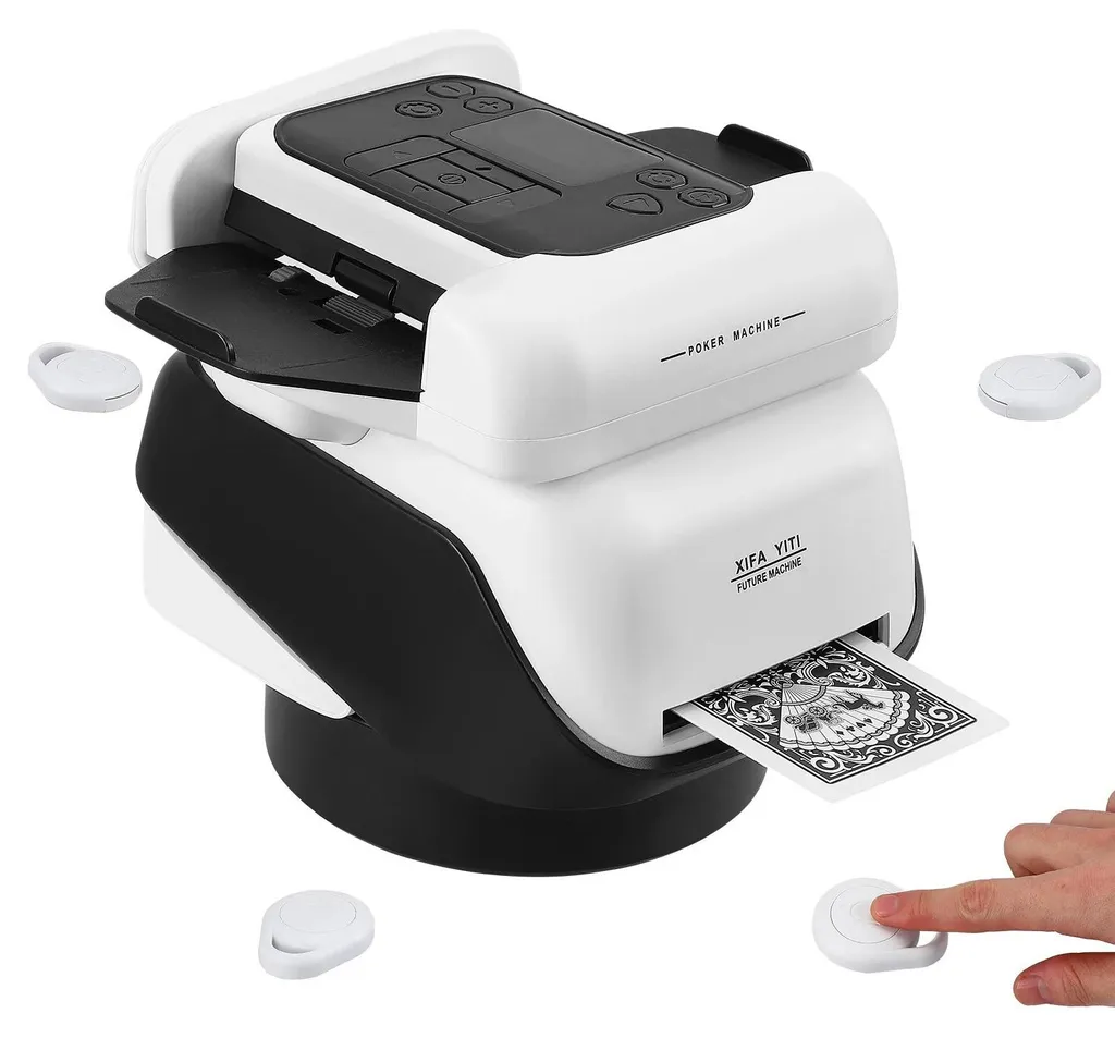 Sabot de poker et distributeur de cartes entièrement automatique