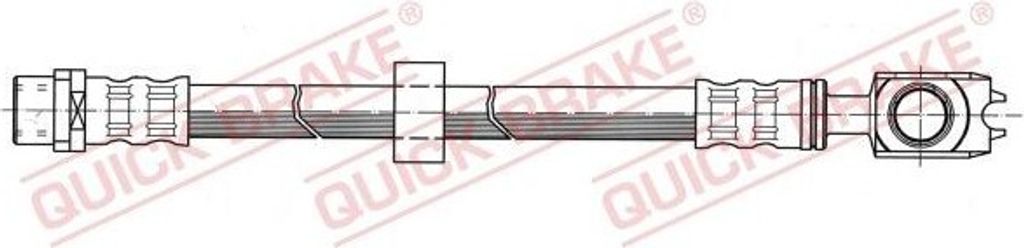 QUICK BRAKE 50.102 Bremsschlauch für VW Lupo (6X1, 6E1) POLO (6N2) Polo Schrägheck (6N1) für SEAT AROSA (6H)