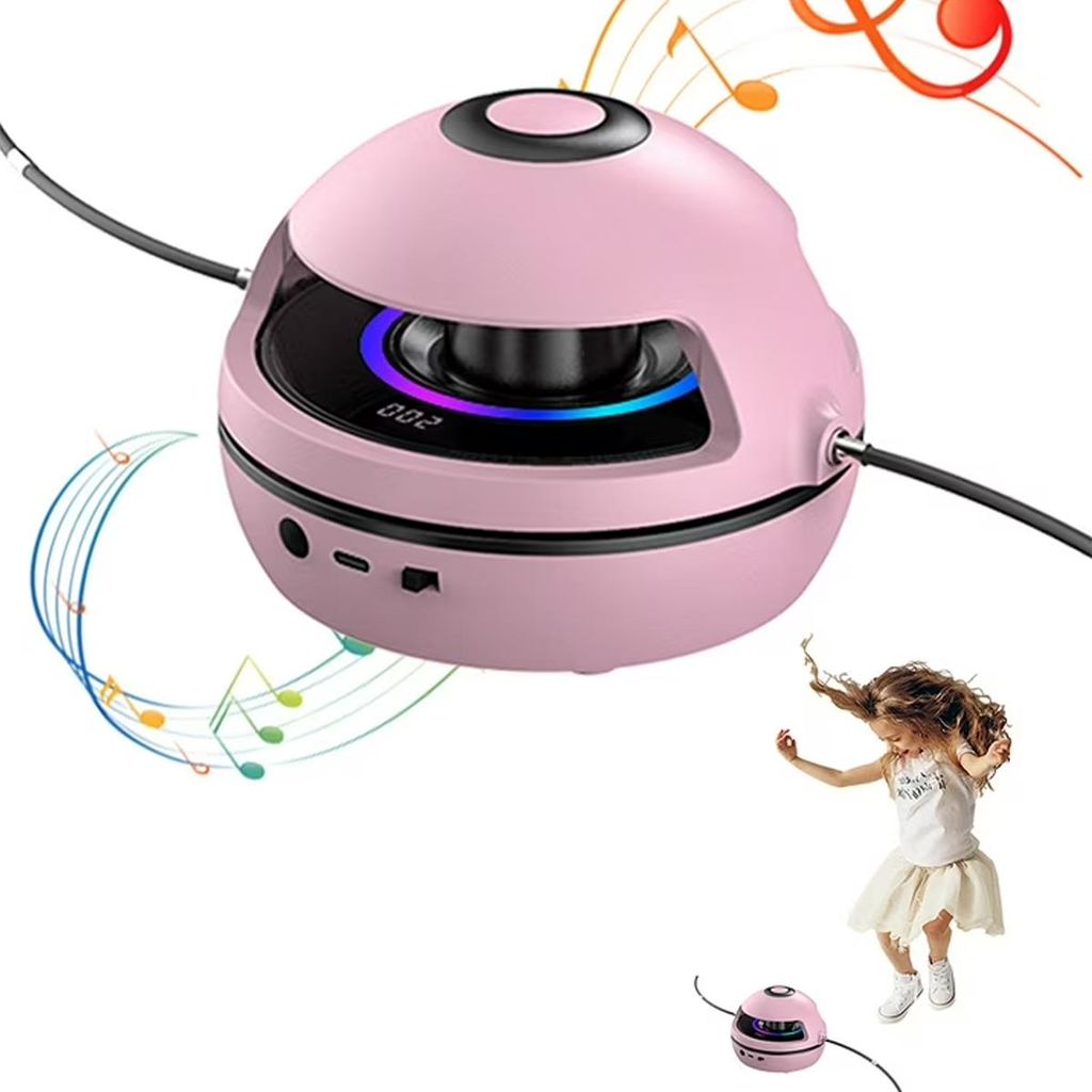 Smartes Springseil,leises Kinder-Springseil,stufenlose 1–10-Gang-Geschwindigkeit,15-Minuten-Timer,360°-Rundumsprung,geeignet für Kinder und Erw...