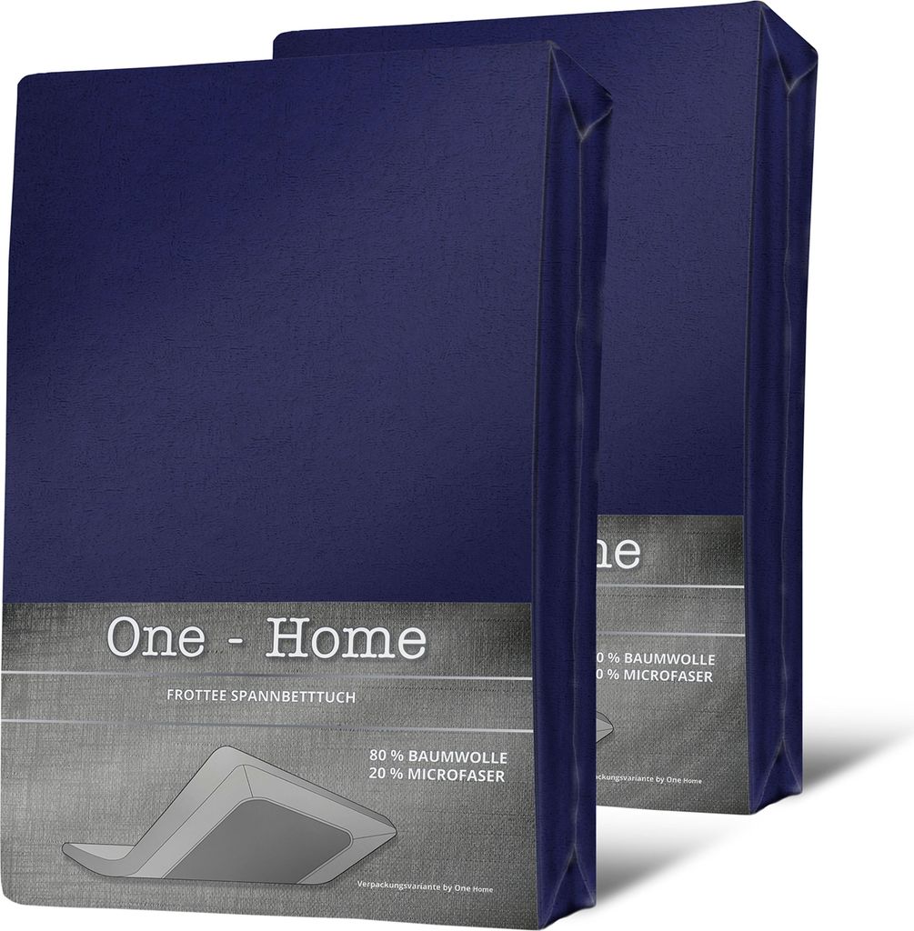 2er Pack Spannbettlaken FROTTEE 140x200 cm - 160x200 cm Produktbild 