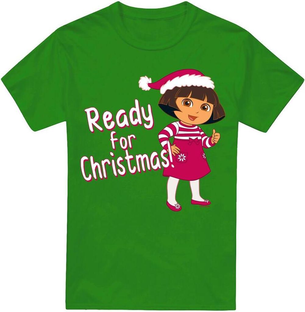 Dora The Explorer - "Ready For The Holidays" T-Shirt für Herren TV6356 (L) (Irisches Grün)