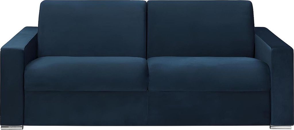 Vente-unique 4905451296117, Sofabett, Wohnzimmer, Blau, 4 Sitz(e), Stoff, Stoff