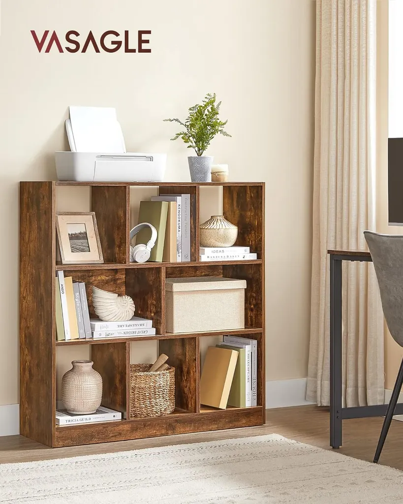 Cloison de séparation design avec compartiments ouverts 30 x 100 cm - 2