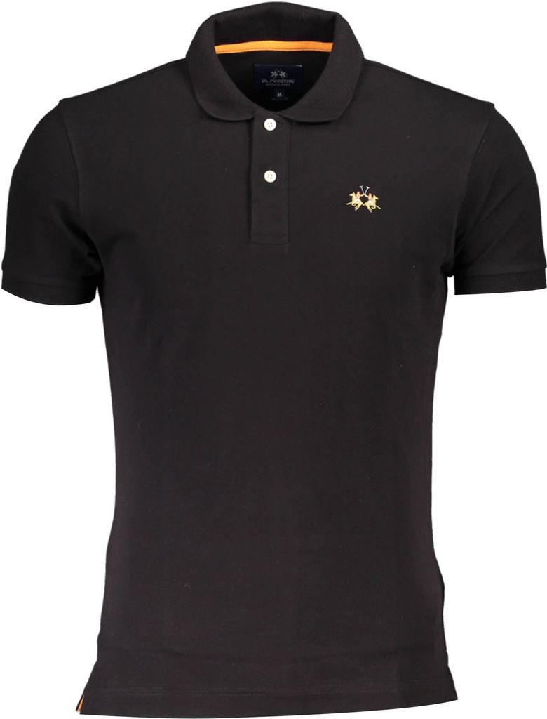 La Martina Schwarzes Polo Kurzarm Slim Fit : Größe - 2XL Größe: 2XL
