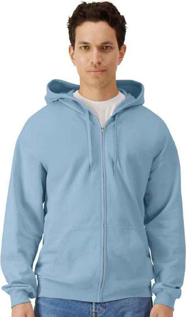 Gildan - "Softstyle" Hoodie mit durchgehendem Reißverschluss Mittelschwer für Herren RW10339 (XL) (Stein Blau)