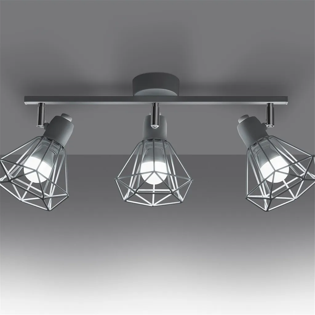 Lampada ARTEMIS 3 Sollux Bianco Acciaio | Plafoniera Moderna E14 3 Luci - 3
