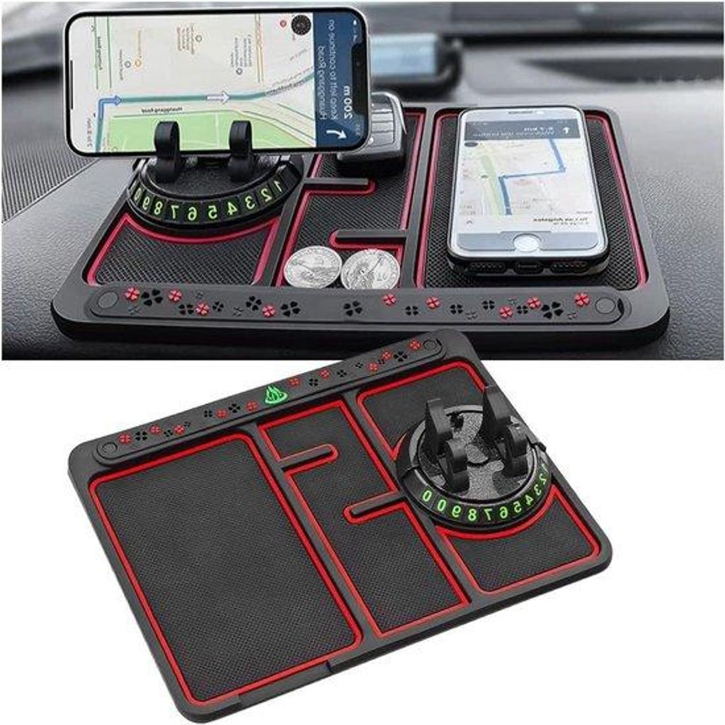 Automatik 4-in-1 Dashboard-Organizer mit Telefonschutzhülle und Antislip-Funktion.
