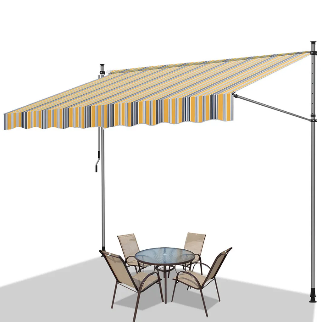 Tenda da Sole Jopassy Giallo Blu | Fresco e Privacy sul Balcone