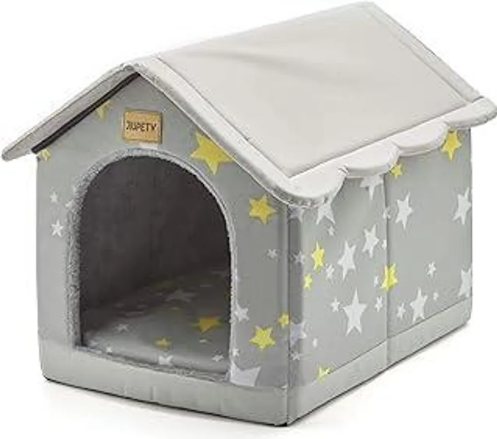 Cuccia Design Jiupety Grigio L per Cani Medi e Gatti | Letto Caldo