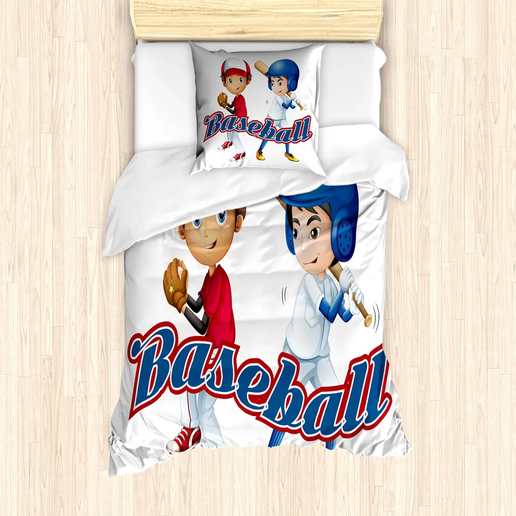 Set Copripiumino ABAKUHAUS Baseball 135x200 | Qualità Hotel