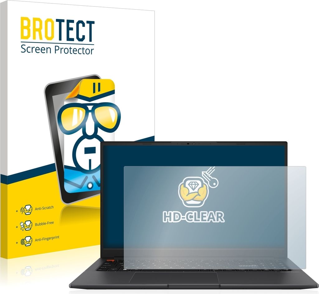Für ASUS VivoBook S 15 OLED Schutzfolie BROTECT Displayschutz Display Schutz Folie Klar Transparent