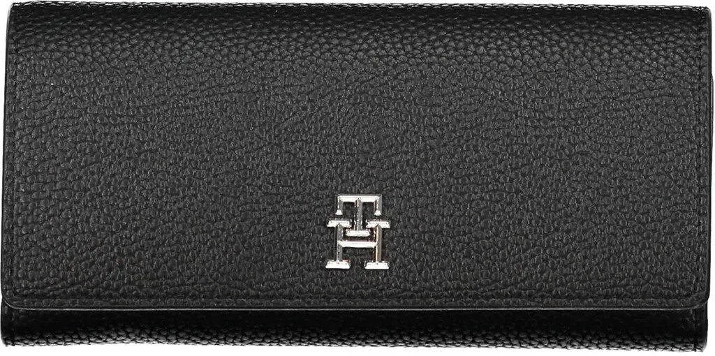 Portefeuille Tommy Hilfiger élégant avec logo métal et finitions premium