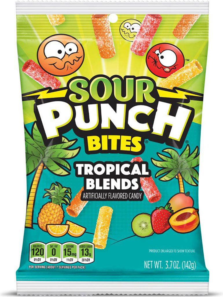Sour Punch Bites Tropical Blends (12 x 142g)