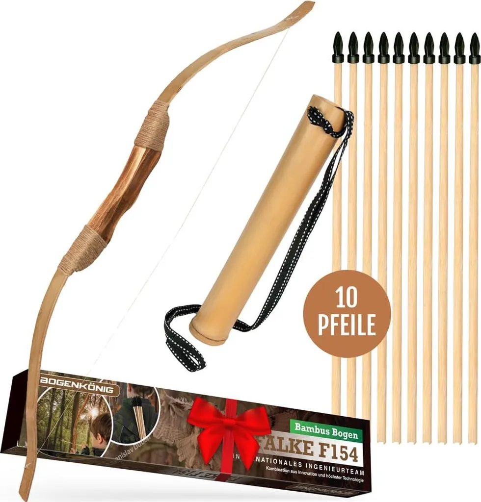 Jeu de Tir à l'Arc Extérieur en Bois 10 Accessoires pour Débutants