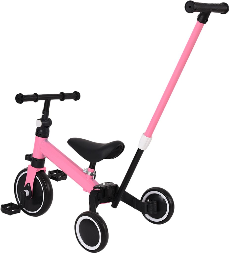 Laufrad Kinder 3 in 1 Wagen Schiebewagen abnehmbare Produktbild 