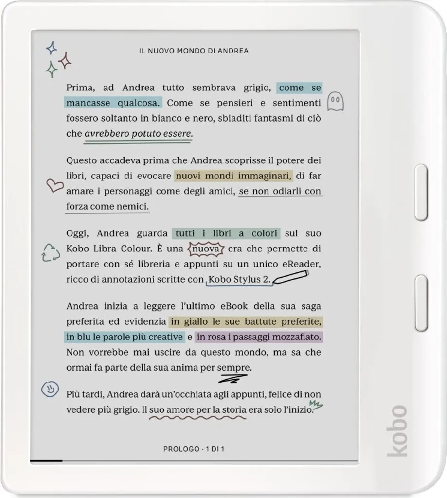 Kobo Libra Colour Liseuse Numérique 7 Pouces avec Écran E-Ink Kaleido