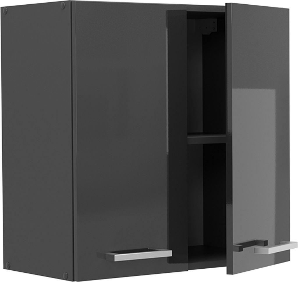 Vicco Elément haut de cuisine R-Line, Anthracite Haute brillance, 40cm