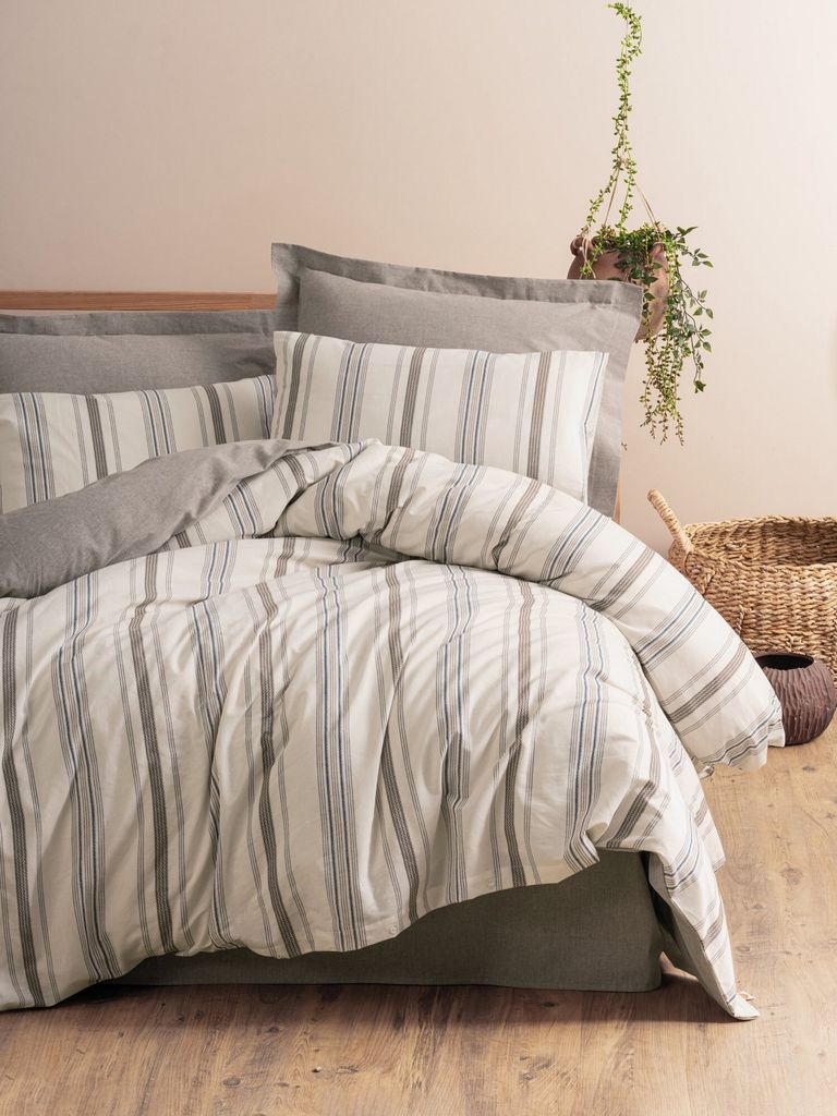 L'Essentiel Linge de Maison, Neoma - Mink, Einzelbettbezug-Set (DE), Nerz, 50 % BAUMWOLLE / 50 % POLYESTER, 135 x 200 cm