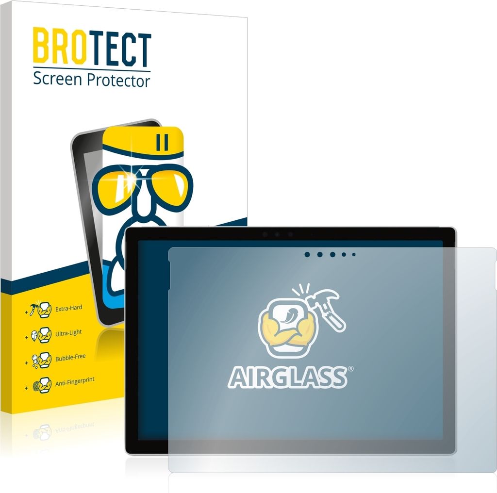 BROTECT Schutzglas für Microsoft Surface Pro 6 Schutzfolie Panzer Folie Glas Display Schutz klar
