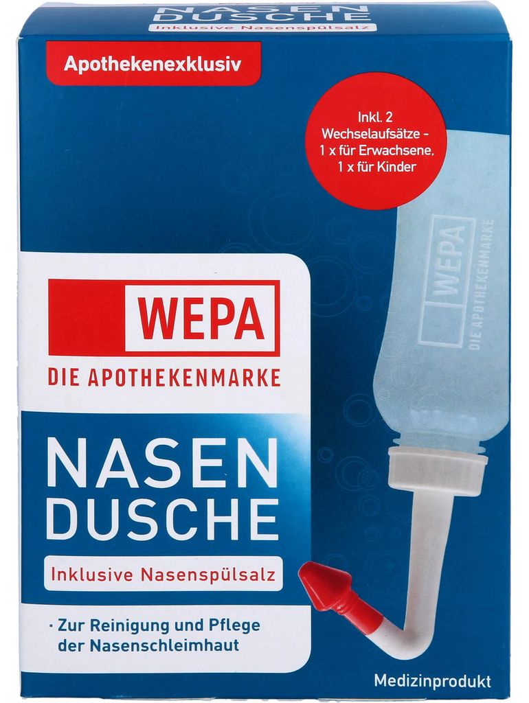 WEPA Nasendusche inklusive Nasenspülsalz, 1 St. Packung Produktbild 
