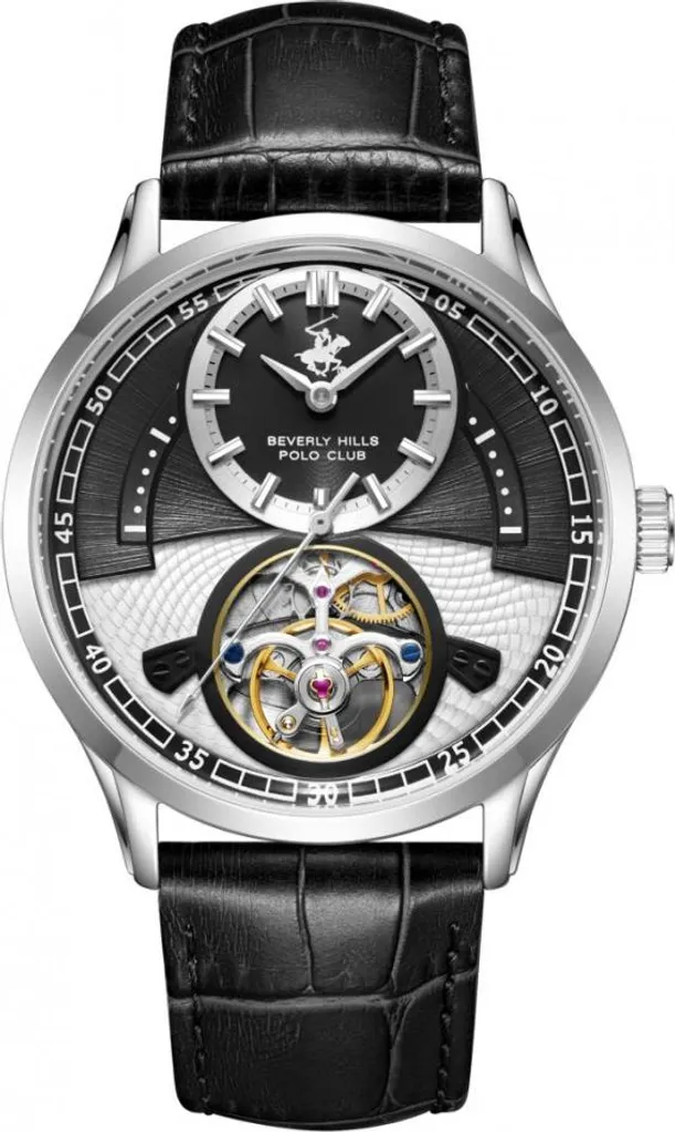 Montre homme noire Beverly Hills idéale pour costume et look mode