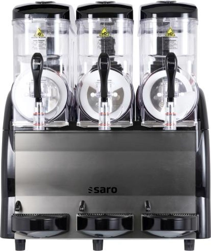 SARO Slush-Eis-Maschine 3 x 12 Liter Modell NOYA 3 Eismaschine Slush Ice & Getränke
