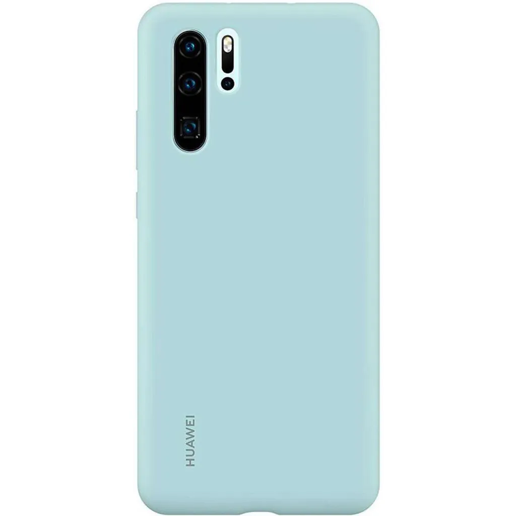 Cover Silicone Huawei P30 Pro Azzurro - Custodia Morbida Soft-Touch