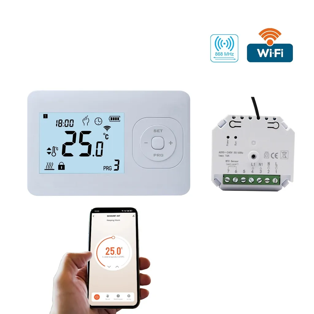 Réduisez vos factures avec le thermostat programmable WiFi sans fil QH-Basic