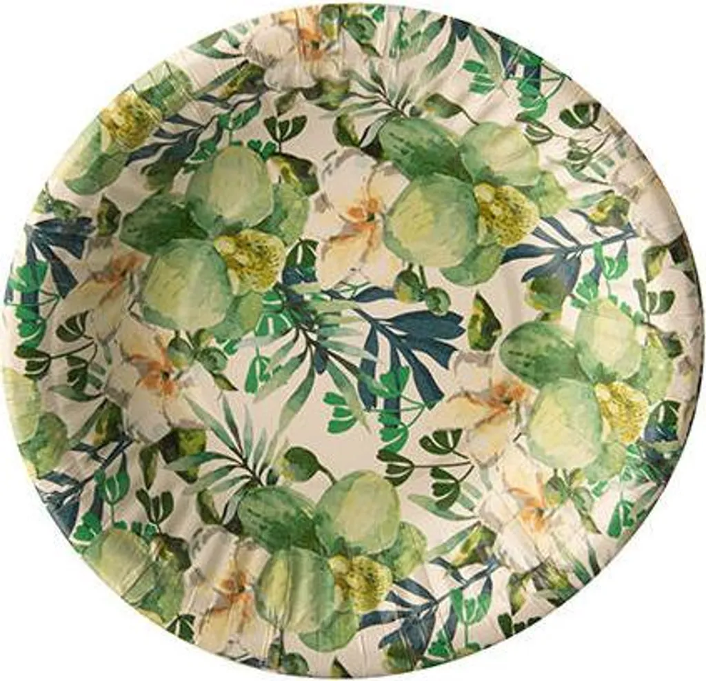 Vaisselle jetable : Assiette creuse carton Tropic 19 cm par 50 unités