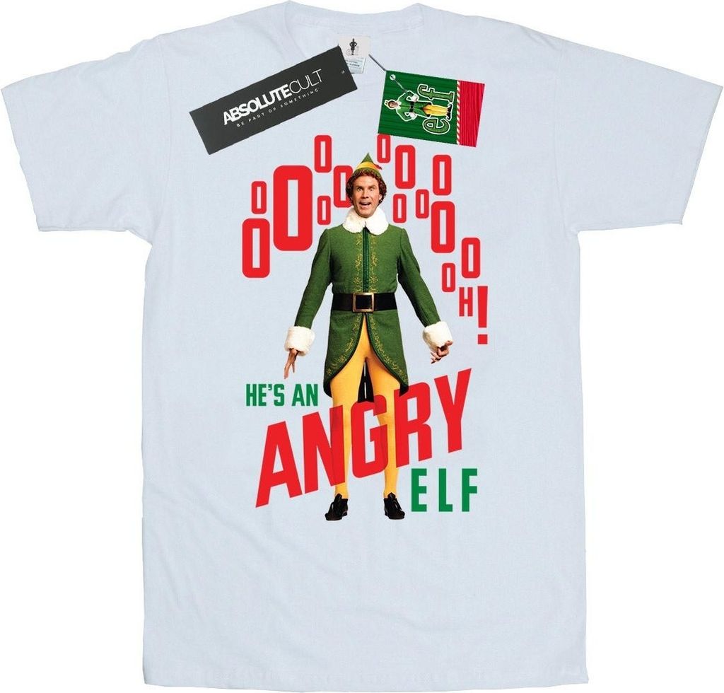 Elf - "Angry Elf" T-Shirt für Damen BI21781 (XL) (Weiß)